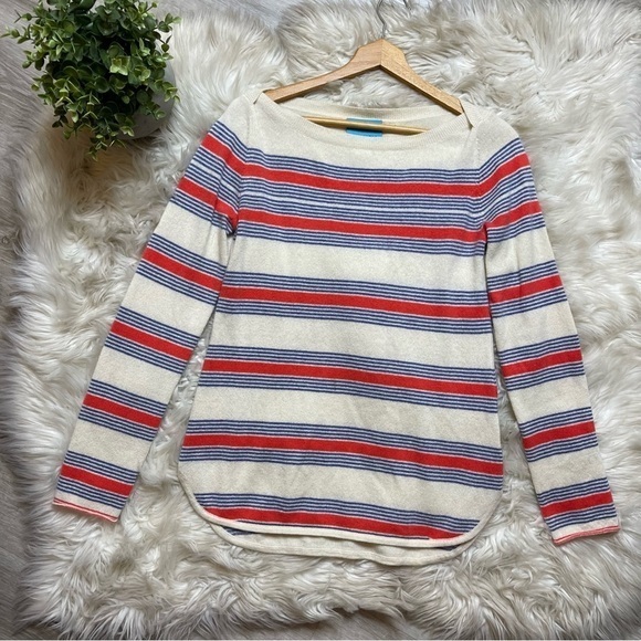 Isle Field The Country Striped Cashmere Sweater - Picture 1 of 7
